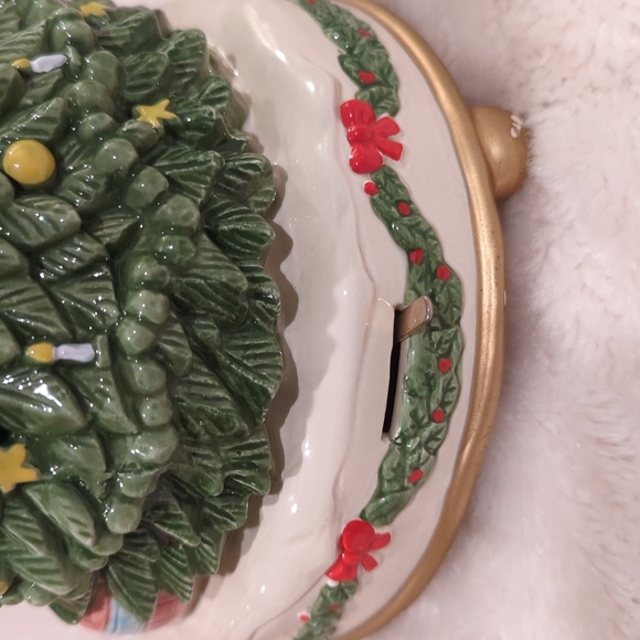 GIBSON GREETINGS | Vintage Otagiri Ceramic Christmas Tree Music Box - Picture 10 of 10